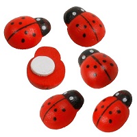 Sachet de 12 Coccinelles à coller