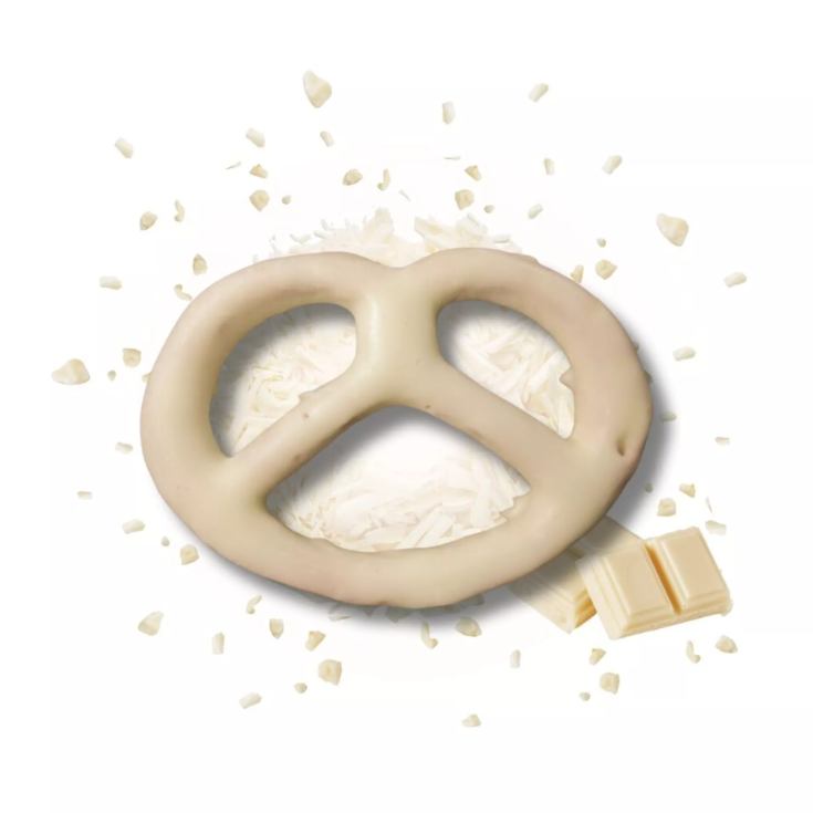 Paquet de Bretzels enrobés de chocolat blanc 100g