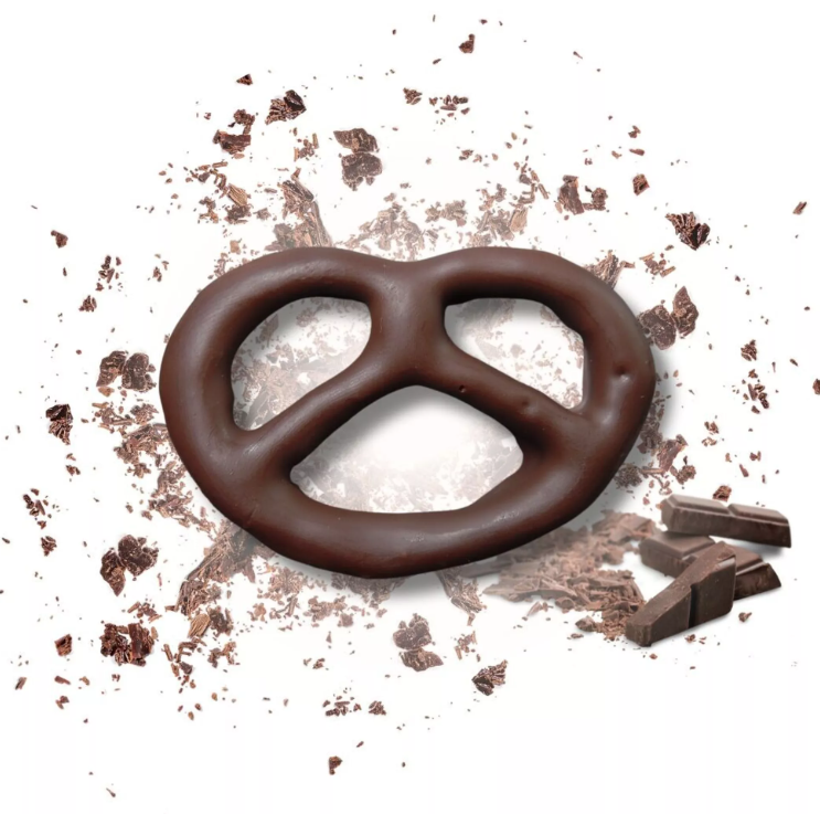 Paquet de Bretzels enrobés de chocolat noir 100g Bretzel