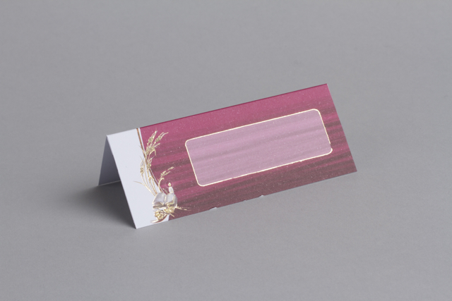 Lot de 8 Cartes de table marque place Communion Bordeaux