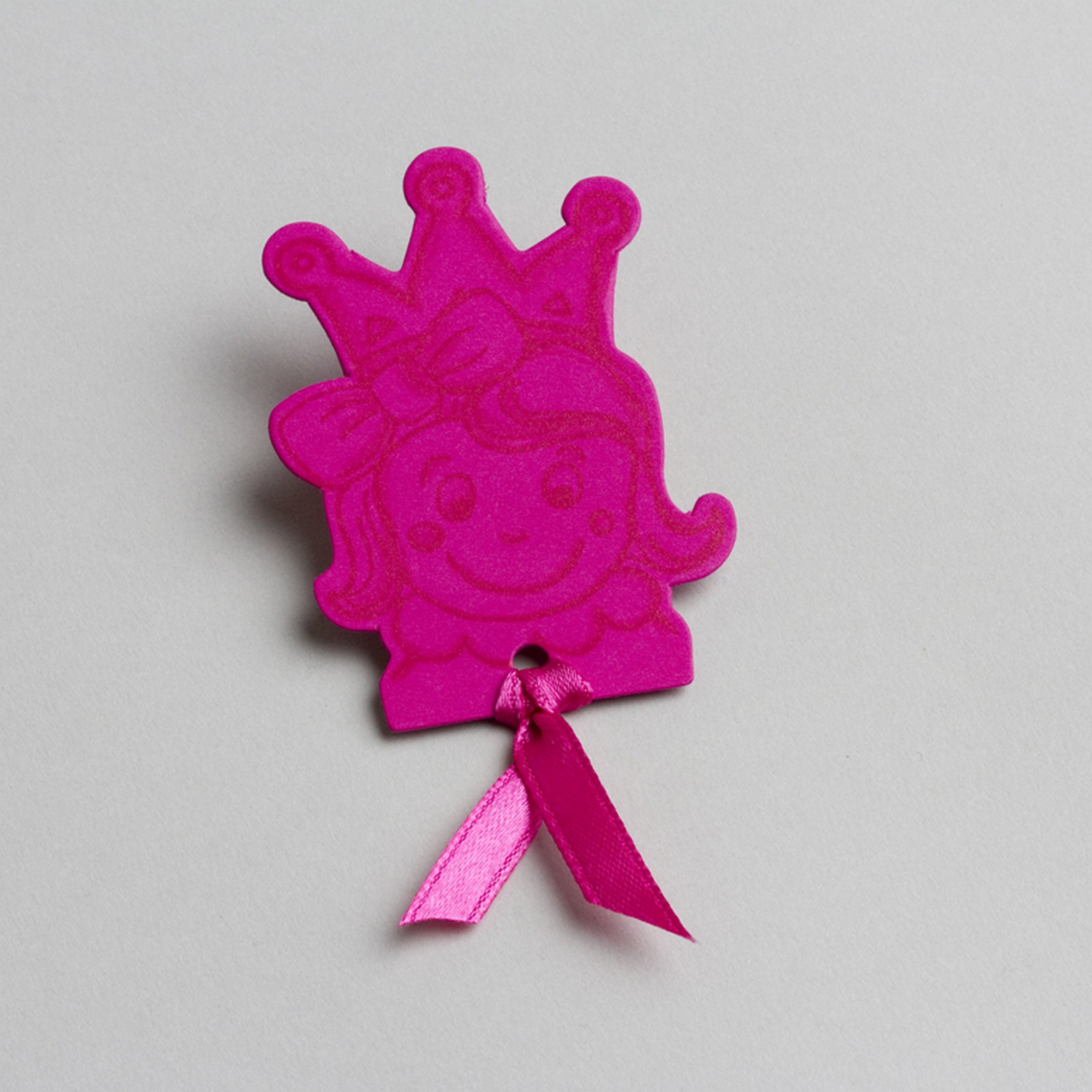 Lot de 12 étiquettes Forme couronne de princesse pour boîtes à dragées sans ruban