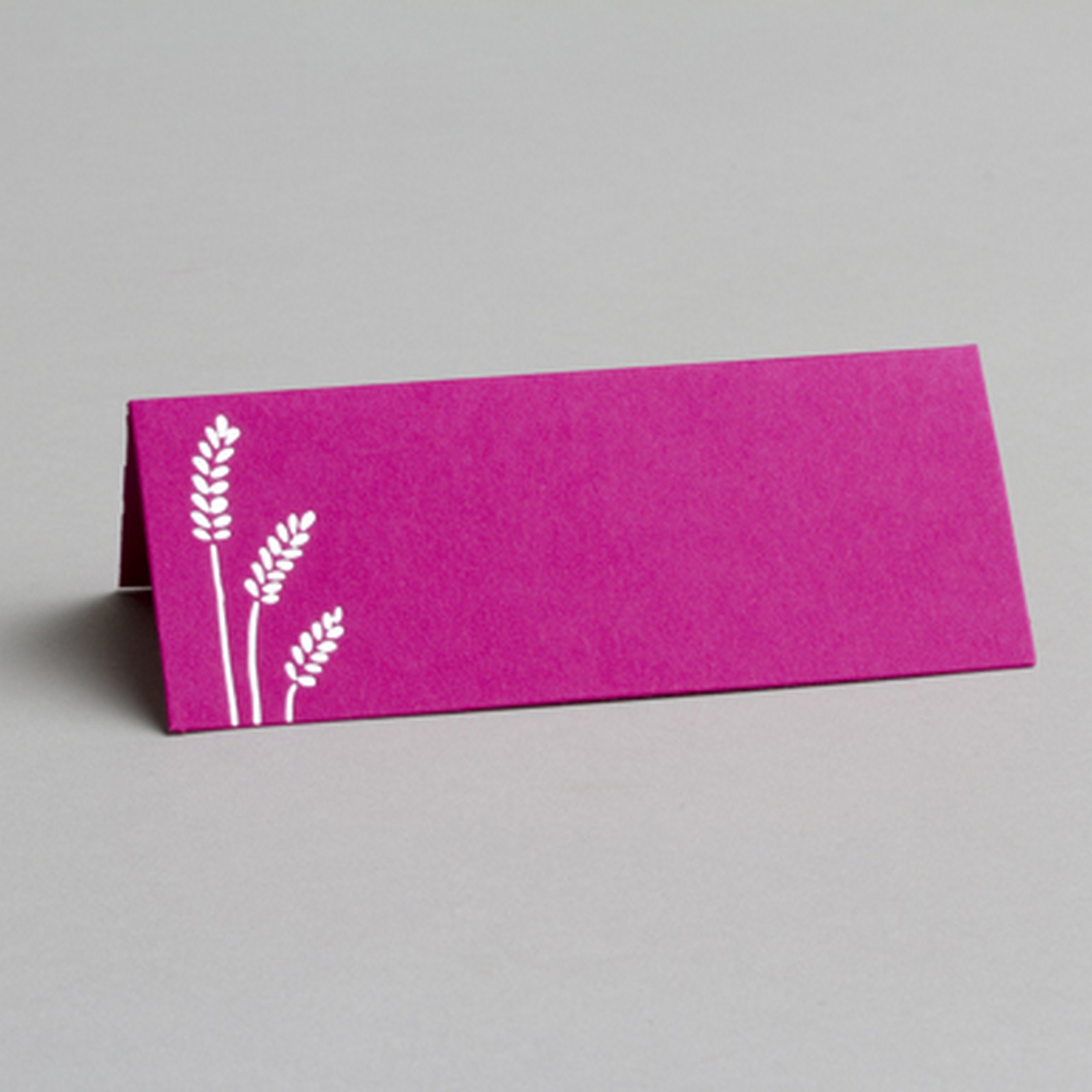 Lot de 4 Carte de table marque place Communion Blé Fuchsia