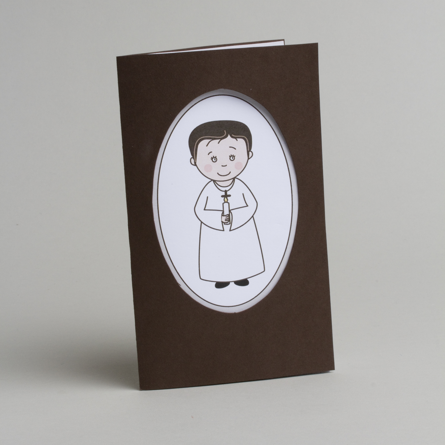 Lot de 10 Menus Communion Garçon