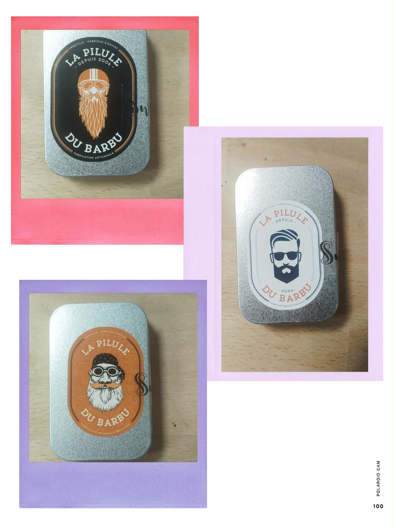Bonbons Pilules du Barbu motif au choix