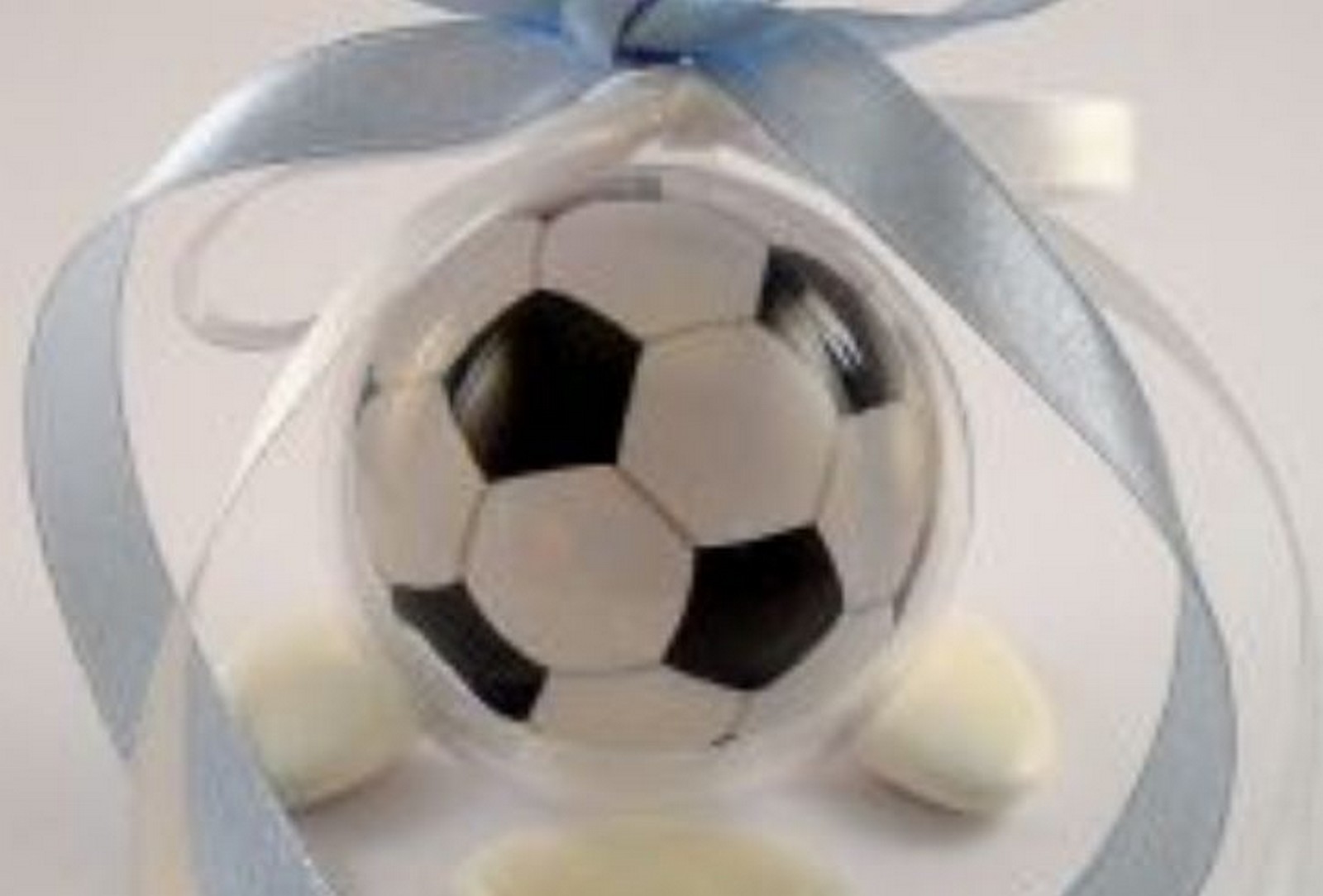 Lot de 12 decors de boules pour boule en plastique 5cm, non incluse,thème Foot sans support
