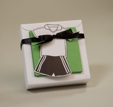 Lot de 2 Boîtes à dragées Nina Petit modèle maillot thème Foot