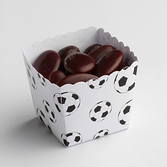 Lot de 10 boites à dragées boites  Mini cônes thème Foot