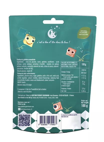 Sachet de bonbons CUBICKS 100g à lunité