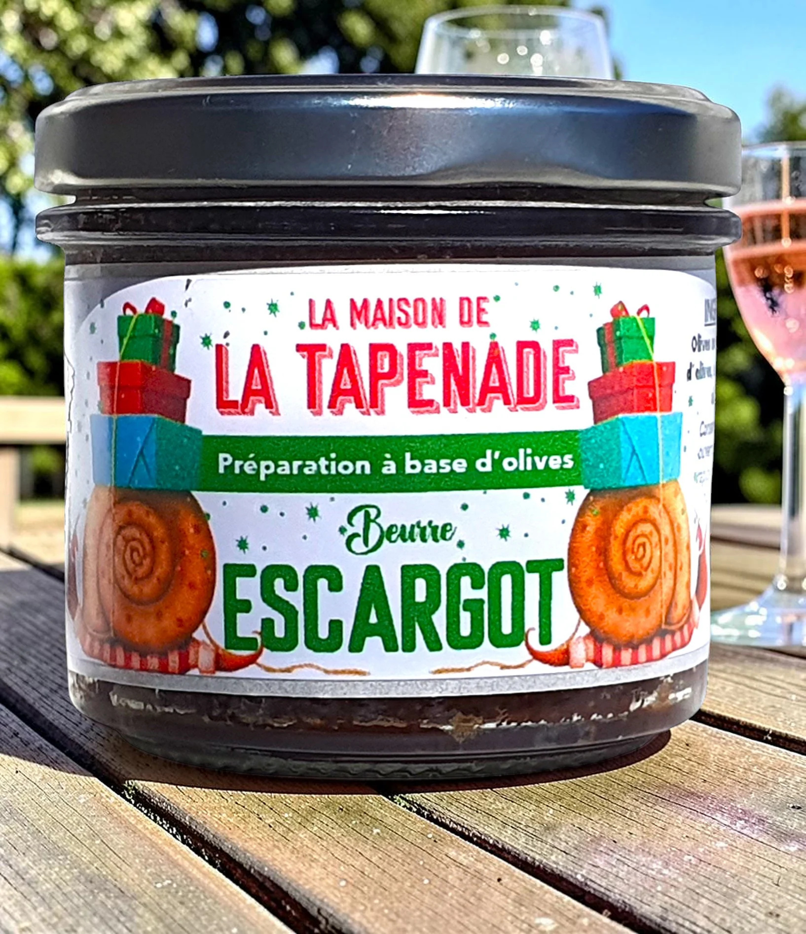 Pot de tapenade dolives vertes au beurre descargot, 100 g