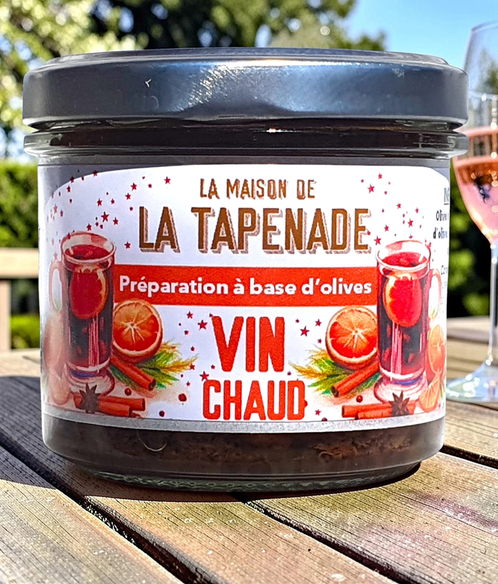 Pot de tapenade dolives vertes aux épices du vin chaud, 100 g