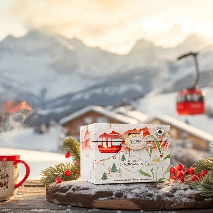 Coffret Tisanes des Montagnes bio, 4 recettes, 20 sachets 4