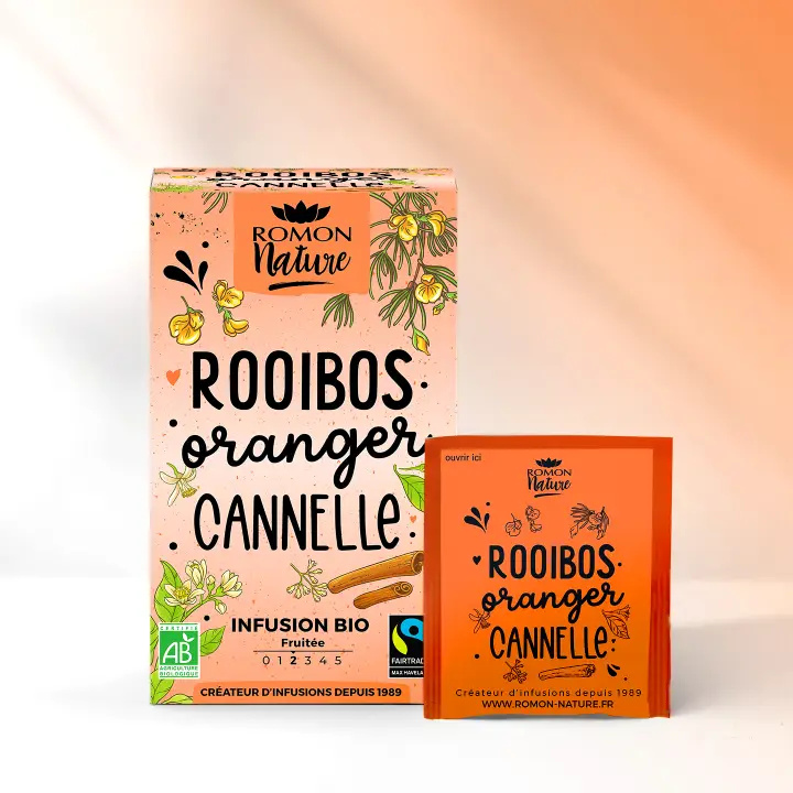 Infusion rooibos bio orange et cannelle, 16 sachets 2