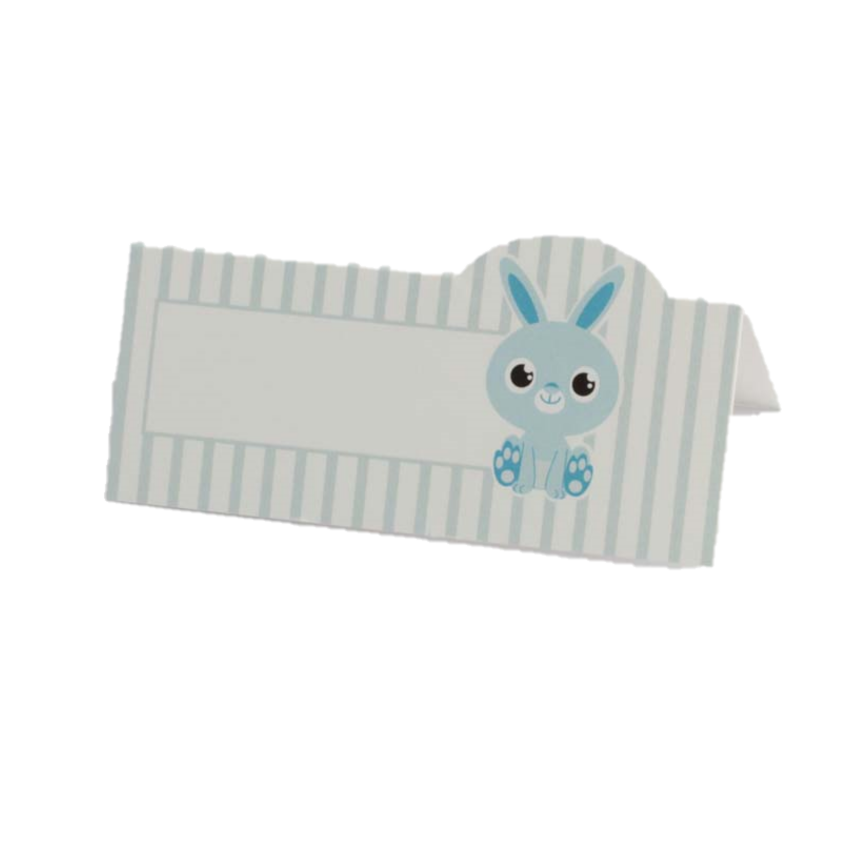 carte de table lapin ciel