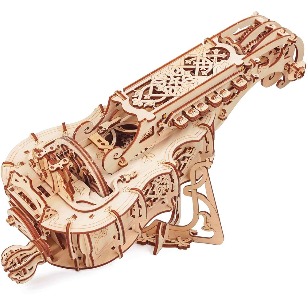 Ugears - Instrument de musique médiéval Vielle à roue maquette puzzle mécanique en bois
