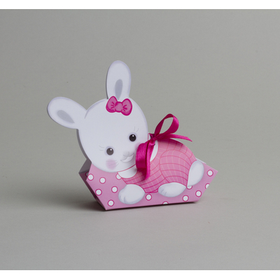 1319.112 boite dragées lapin rose