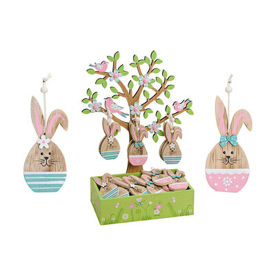 Lapin à suspendre 5x10cm en bois couleur au choixab7-a58a922e5643