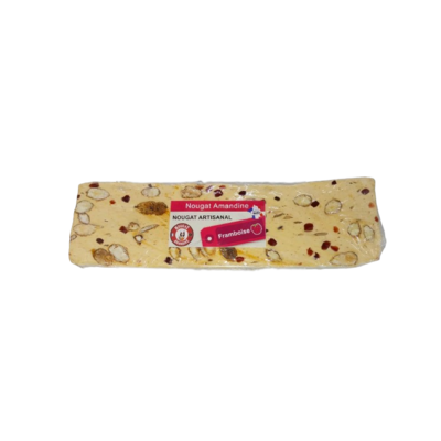 Nougat artisanal aux framboises