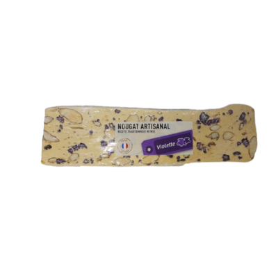 Nougat artisanal à la violette poids au choix 45g ou 125g