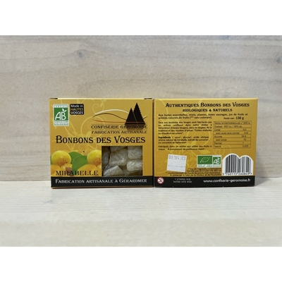 Bonbons des Vosges bio : Mirabelle - 130g