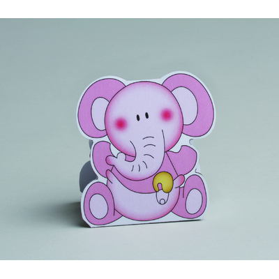 Lot de 10 boites à dragées Forme éléphant rose