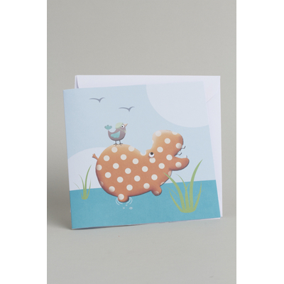 Lot de 10 Faire parts thème Hippopotame