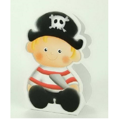 Lot de 4 boites à dragées mignonettes Jack le pirate