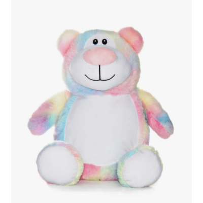 Peluche personnalisable Ours pastel par impression ou broderie