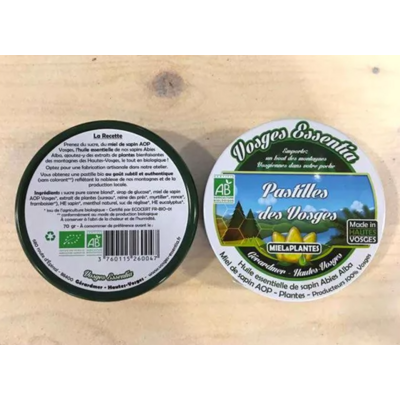 Pastilles des Vosges : Sapin (HE), Miel de sapin, Plantes - 70 g