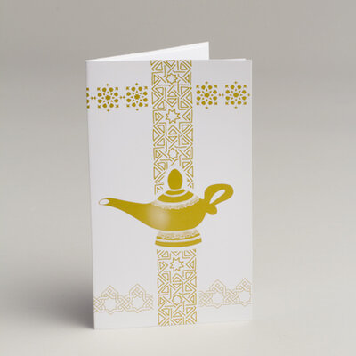 Lot de 10 Menus thème Lampe d'Aladdin