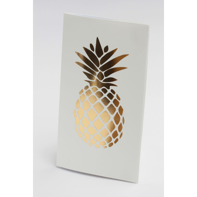 Lot de 10 Menus thème Ananas doré