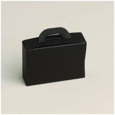 Lot de 10 boîtes à dragées Forme Valise coloris noir