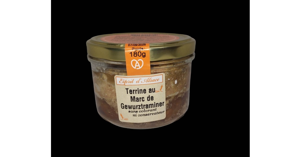 Terrine de porc au Marc de Gewurztraminer Esprit d&amp;#39;Alsace 180g ...