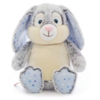 Peluche personnalisable par broderie ou impression - Lapin gris étoilé bleu ciel collection Cubbies