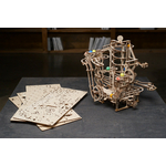 _Ugears - Maquette de Palan à spirale pour piste de billes- Puzzle bois 3D