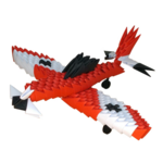 Kit dAssemblage de lAvion Modulaire Origami Rouge5