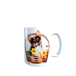 Mug motif Chien dans panier de fleurs 330 ml Sweet Heidis Store@4.4_Left