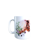 Mug motif tête poney avec fleurs 330 ml Sweet Heidis Store@ 12.1PNG_Right