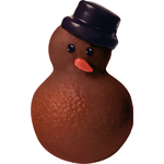 Bombe de chocolat bonhomme de neige lait avec sucre dorge et guimauve