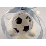 Lot de 12 decors de boules pour boule en plastique 5cm, non incluse,thème Foot sans support