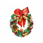 Couronne de Noël en bois Robotime TGL04, vue 2