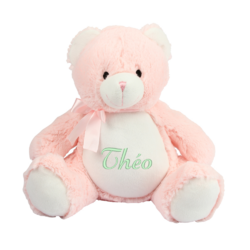 Mini peluche personnalisable - Teddy blanc - Peluches Personnalisables -  Les Gourmandises de Heidi