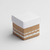 Ballotins à dragées mariage- boites à dragées forme mini cube thème Caféo couvercle Blanc x10