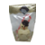 Bombe de chocolat bonhomme de neige blanc avec canne et guimauve