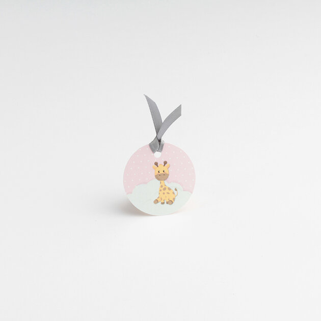 etiquette dragees girafe nuage