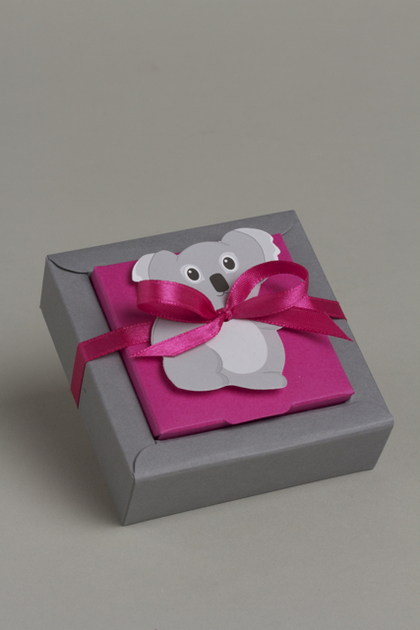 Ballotins à dragées Communion- boites à dragées Forme Nina Petit modèle thème Koala x2 Mariage baptême Communion Anniversaire