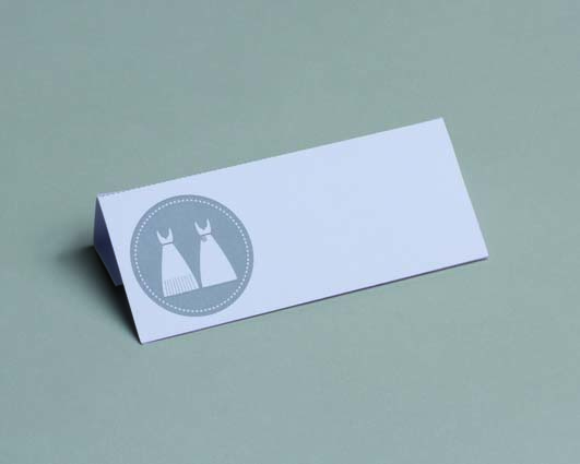 Lot de 10 marques place carte de table robes mariage gay femme