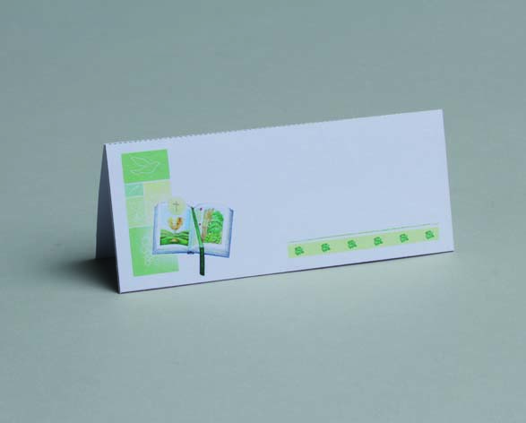Lot de 10 marques place carte de table Livre ouvert Communion