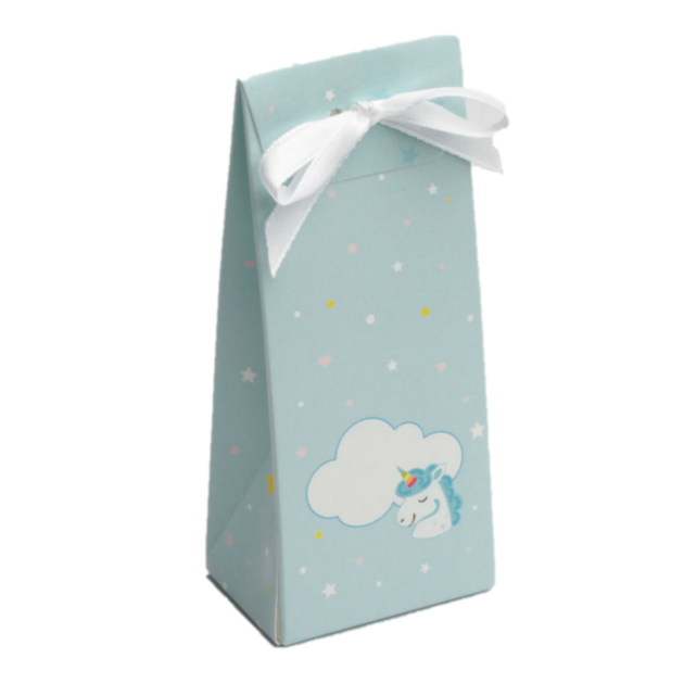 boite à dragées lilou licorne ciel