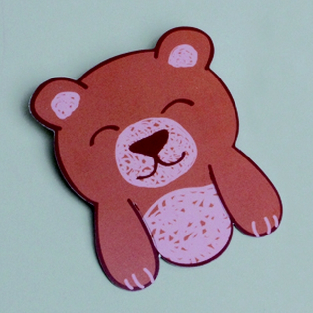Lot de 12 étiquettes accrochables nounours pour décoration boites à dragées