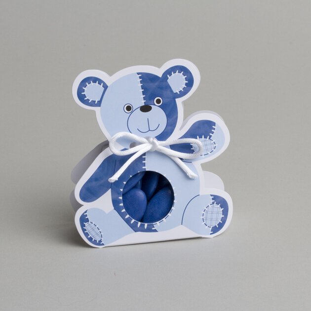 ballotin nounours bleu